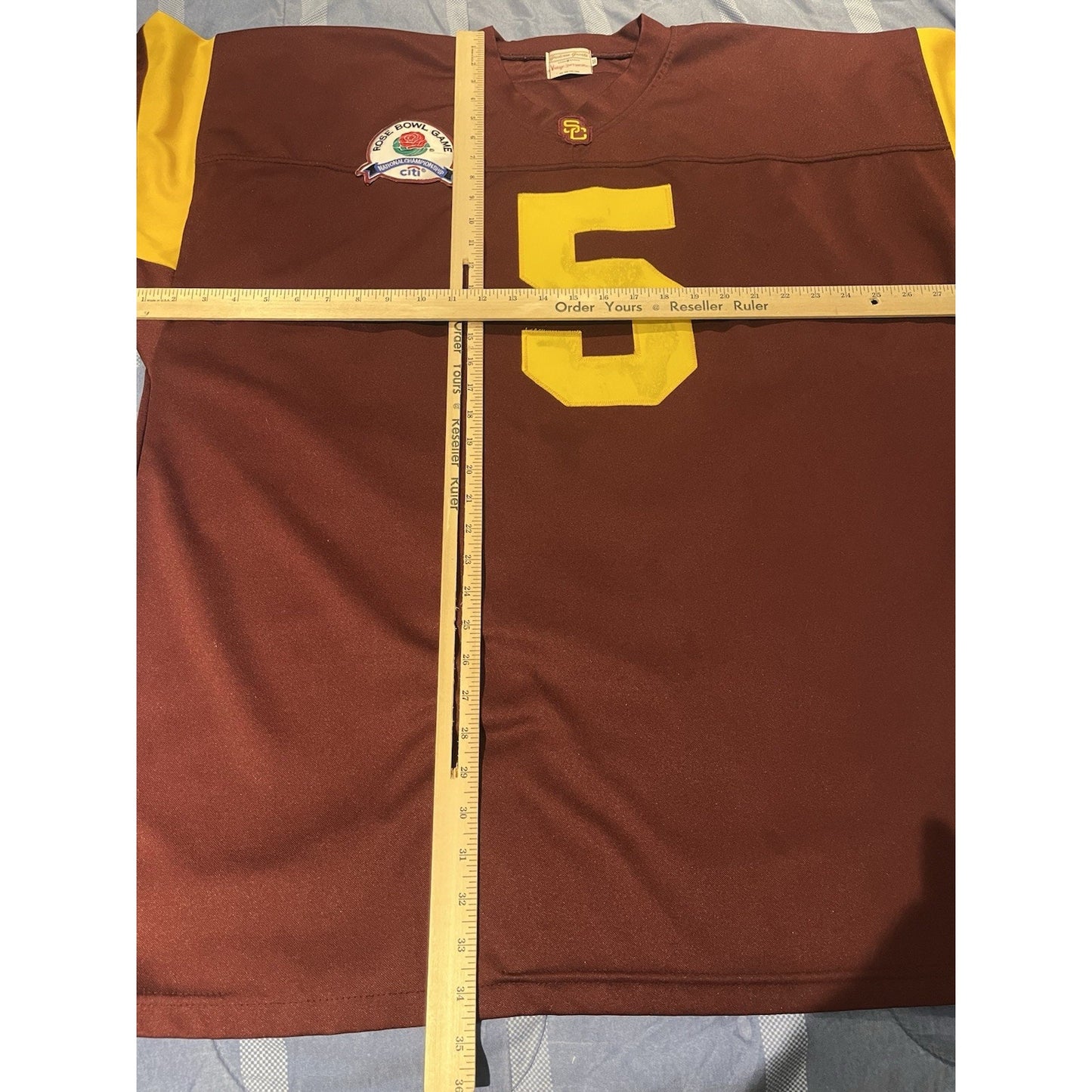 Vtg Gridiron greats Men's 4XL/60 USC Trojans #5 Reggie Bush Rose Bowl jersey