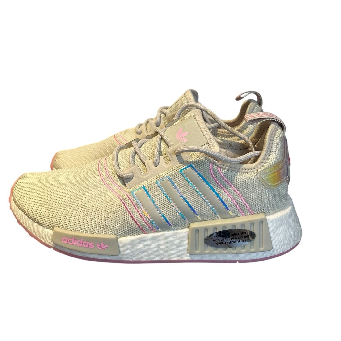 adidas Originals NMD R1 Women's size 6.5 Shoe Gray Bliss Pink White GW9473