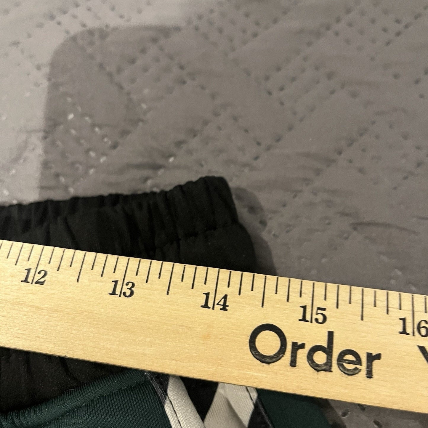 Karter Collection Men's XL Track Pants Black & White Checkered Stripes