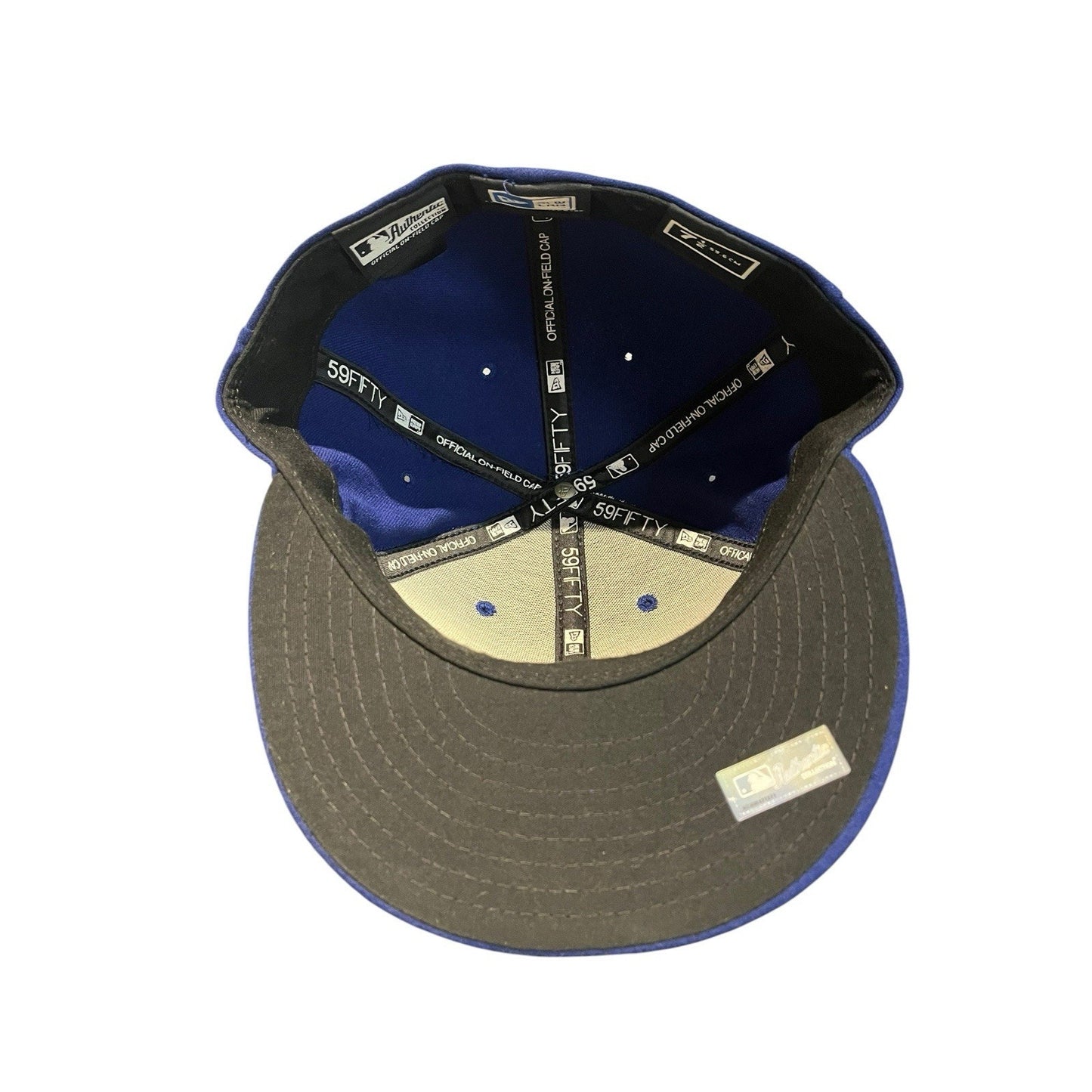 MLB-Chicago Cubs 59FIFTY On Field Fitted 7 1/2 New Era Blue/Red Hat Made In USA