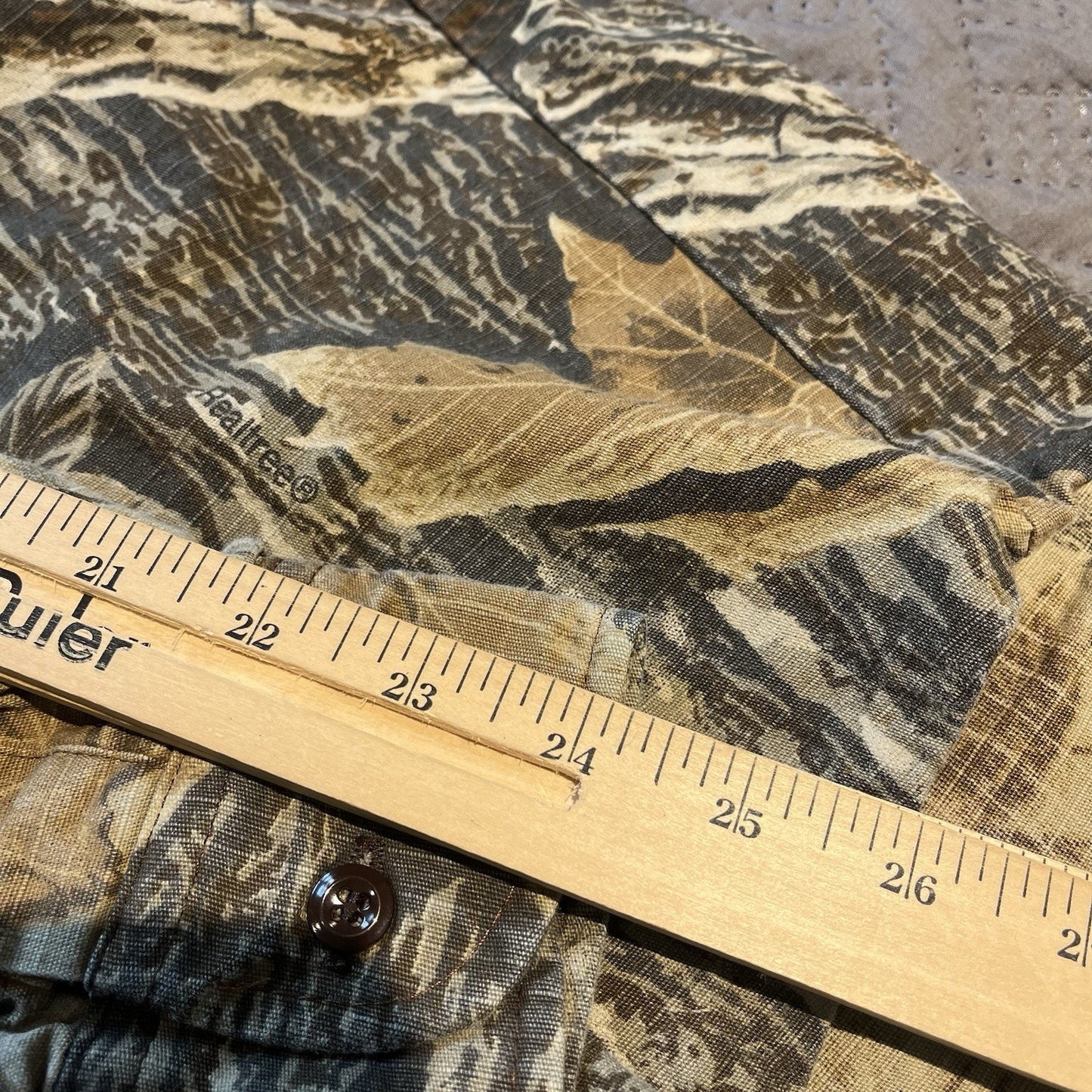 Vtg RedHead Men's XL realtree Camo pattern hunting hiking button up shirt USA