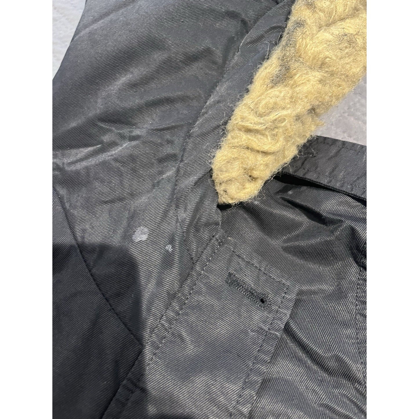 Levis Parka Womens Large Black Sherpa Lined Faux Fur Hooded Coat Jacket