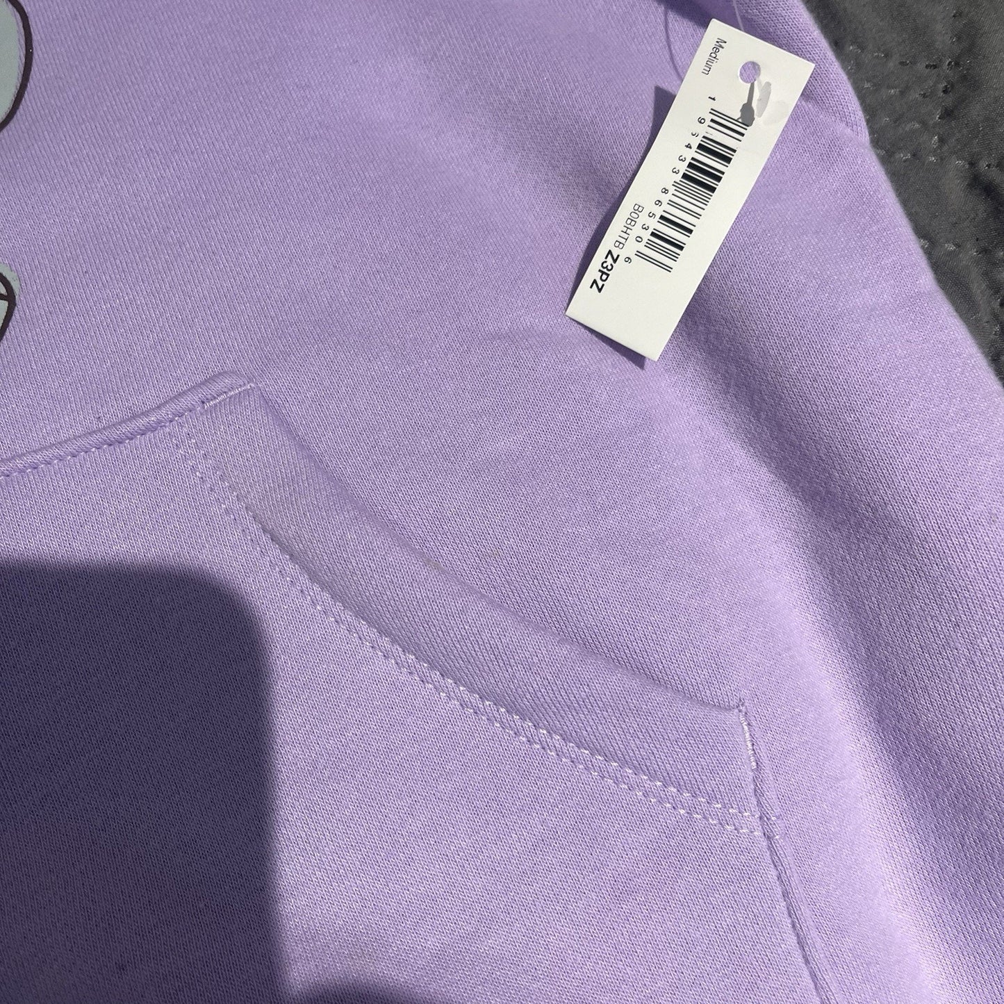 Disney Amazon Ursula Lavender Fleece Lined Hoodie with Kangaroo Pockets M NWT