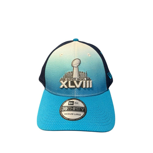 NWT NEW ERA 39 THIRTY Sz M/L XLVIII SUPER BOWL NYNJ stretch hat cap