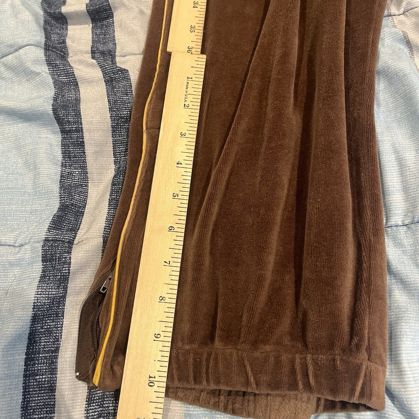 VTG Stacy Adams men's XL brown full zip fleece tracksuit