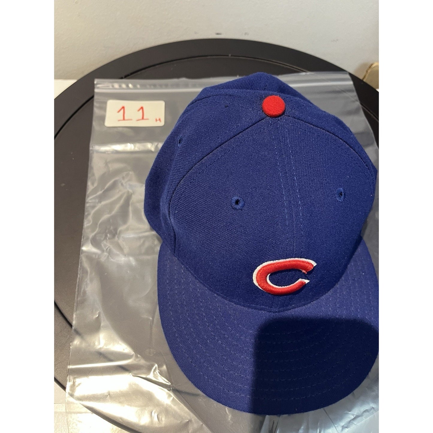 MLB-Chicago Cubs 59FIFTY On Field Fitted 7 1/2 New Era Blue/Red Hat Made In USA