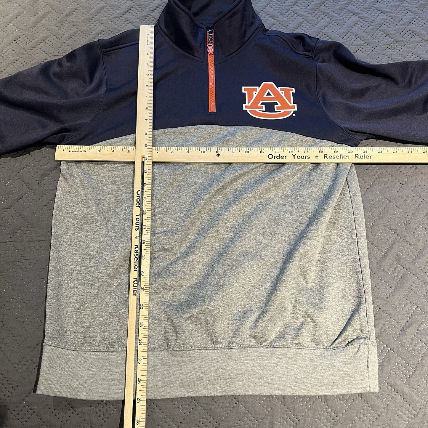 E5 Men's M Auburn Tigers University 1/4 zip jacket