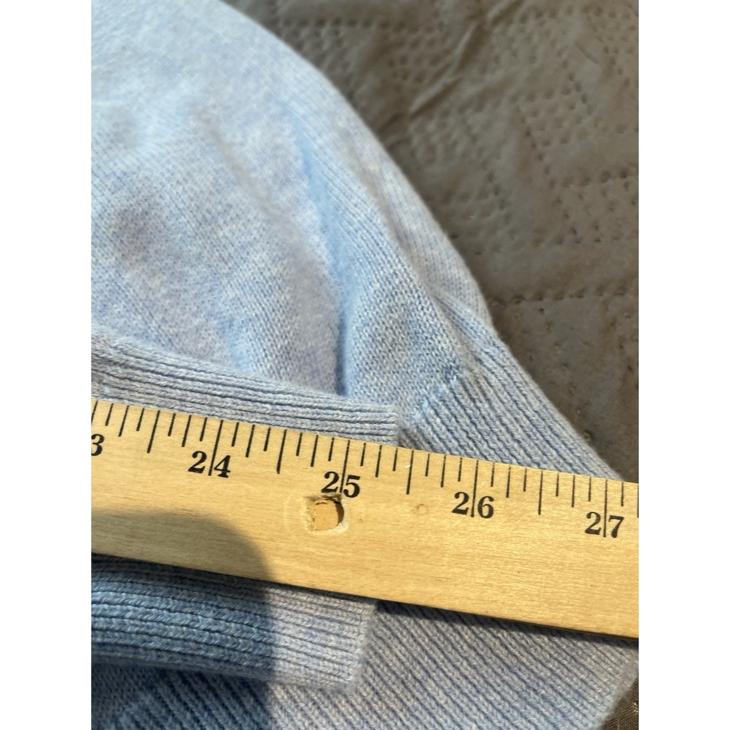 Vineyard Vines Men's L Cashmere Cotton Sweater V-Neck baby blue Long Sleeve