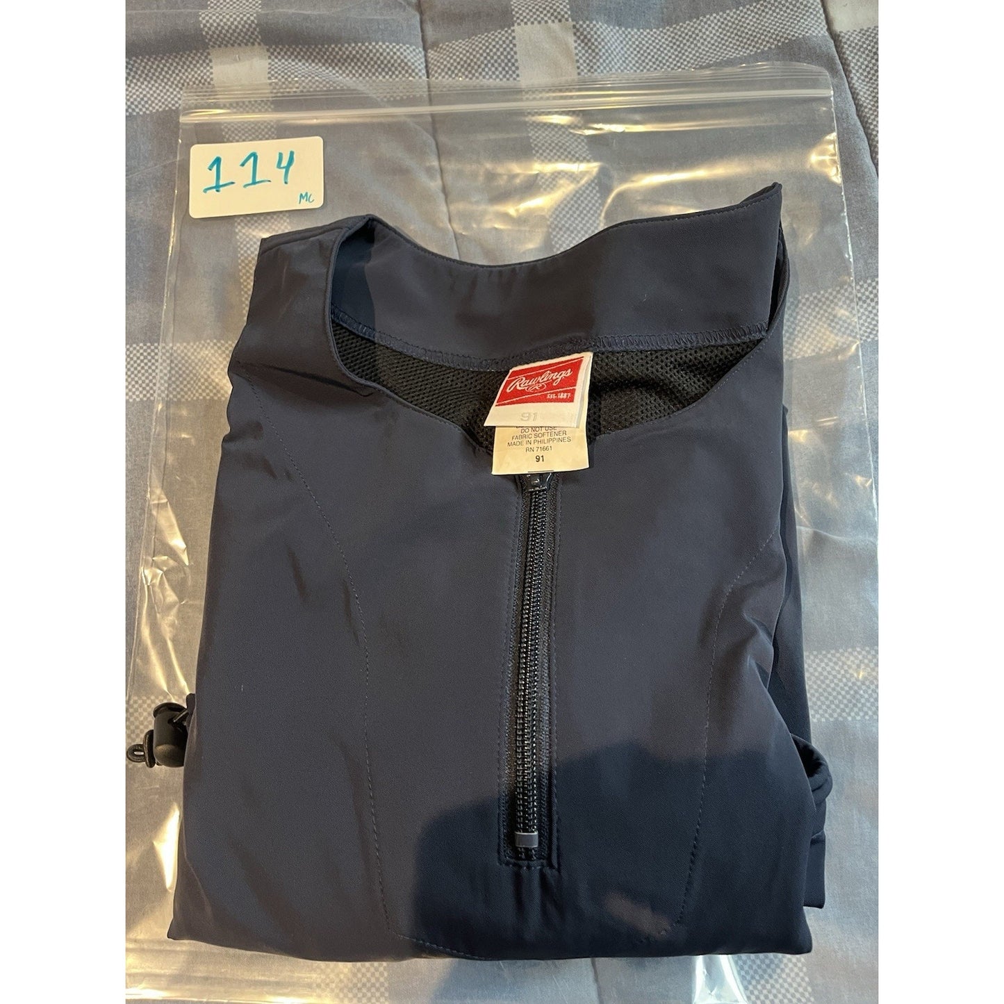 Rawlings Baseball Men's 3XL Georgia Tech 1/4 zip long sleeve pullover jacket