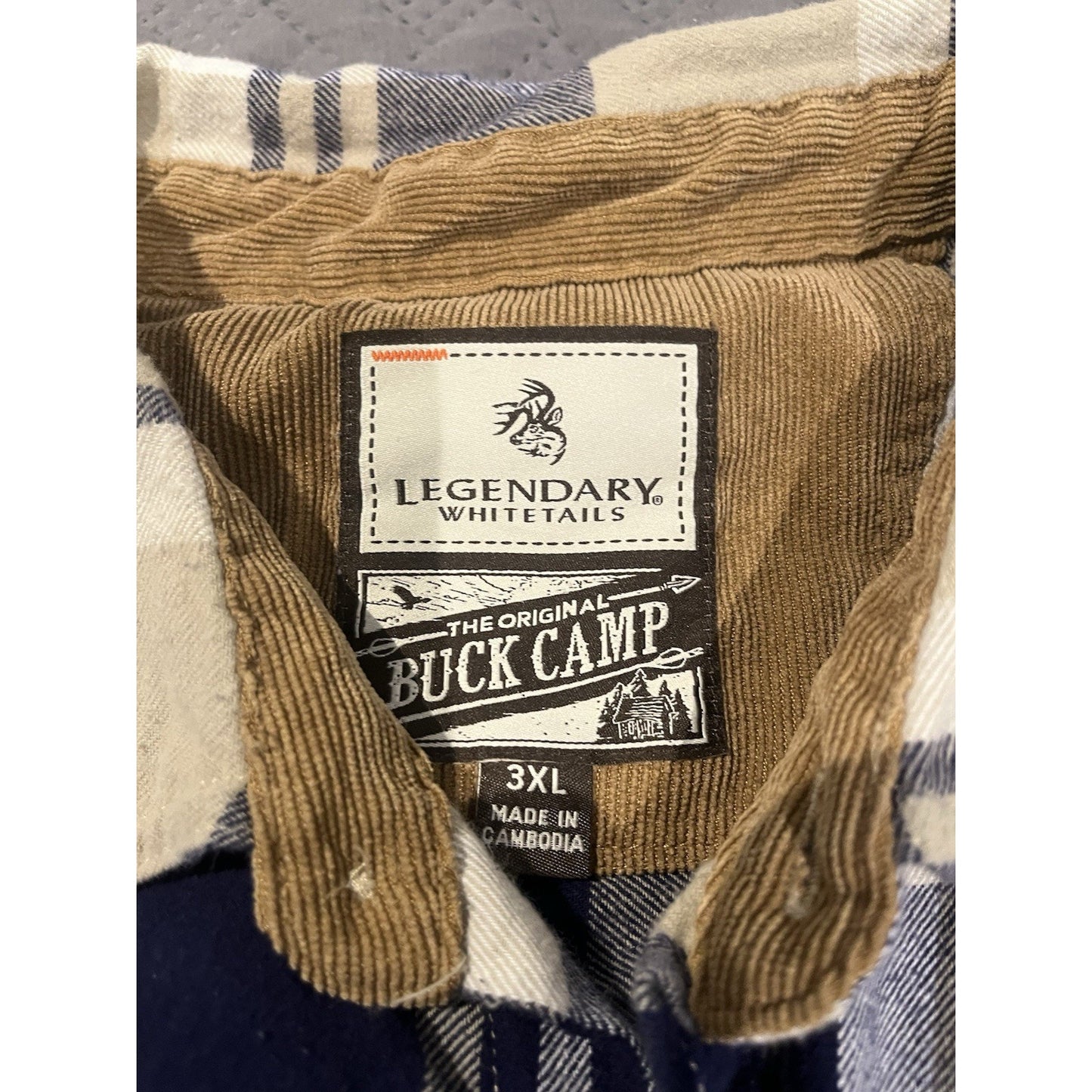 Legendary White tails The Original Buck Camp Flannel Shirt Size 3XL