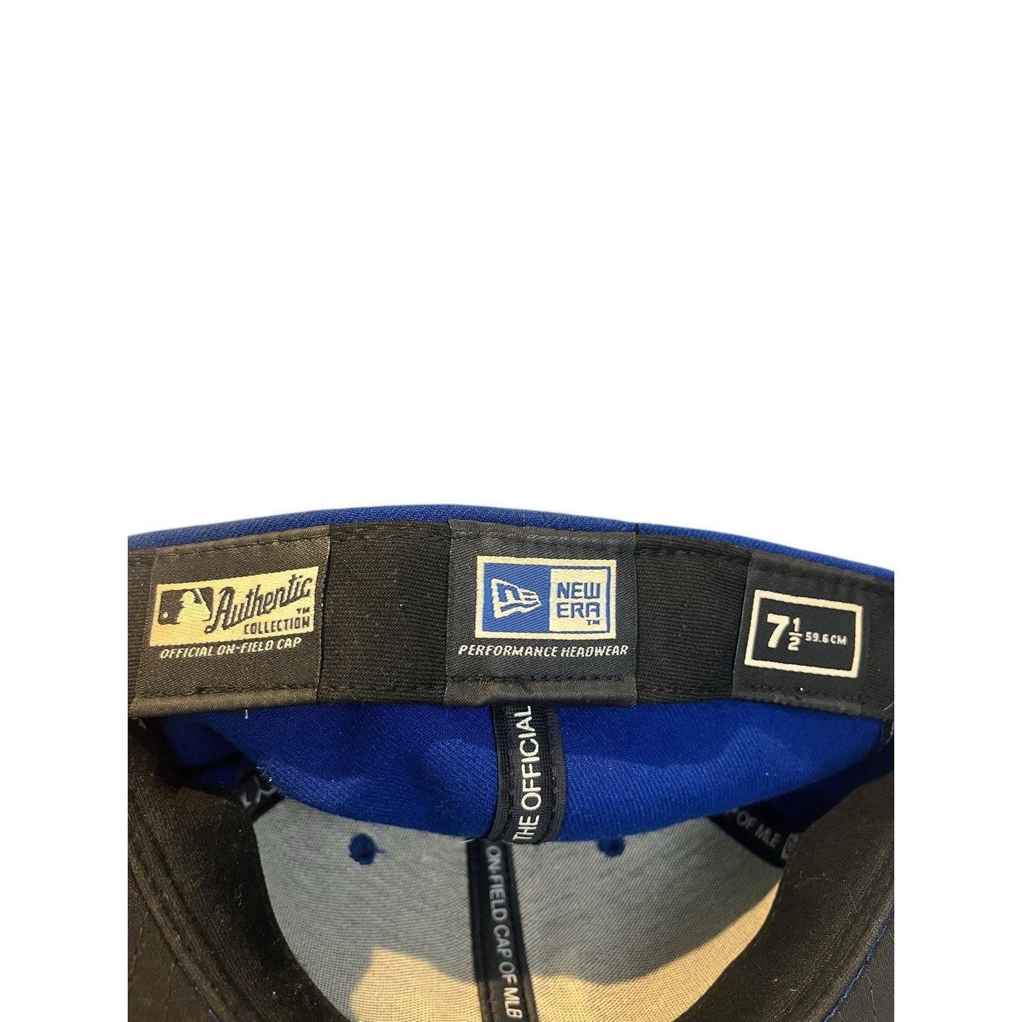 Kansas City Royals Hat Mens 7 1/2 New Era 59Fifty MLB Baseball Cap Fitted USA