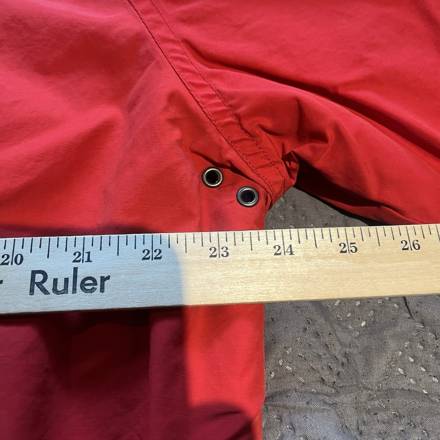 Vtg Polo Ralph Lauren Men's XL red fleece lining red full zip windbreaker jacket