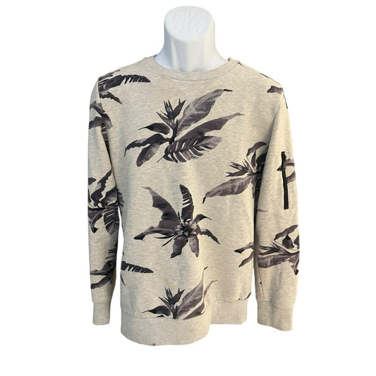 superdry premium Men's M all over floral print sweater