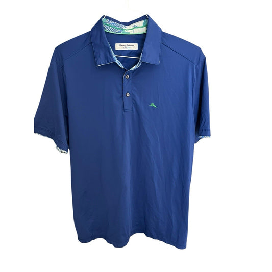 Tommy Bahama Island Zone Men's M performance flip sleeve golf polo shirt