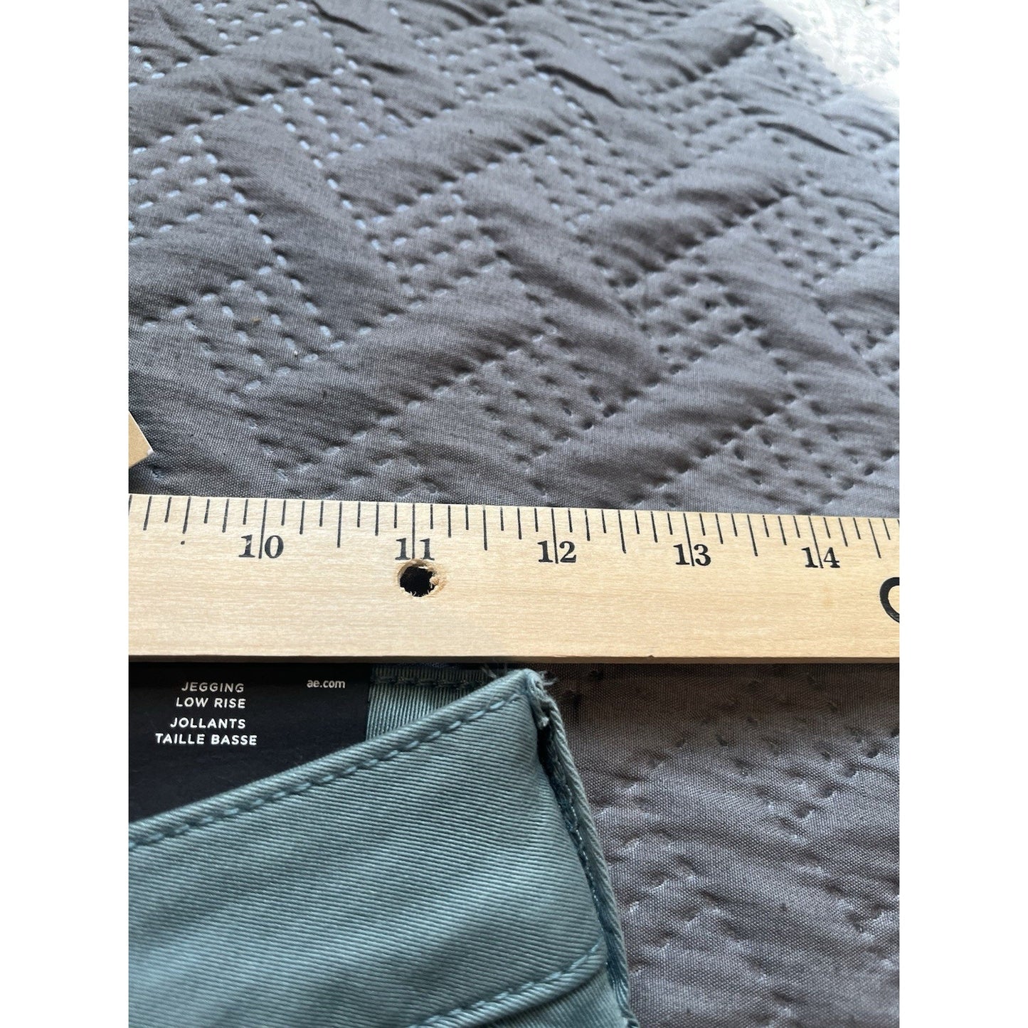 American Eagle AEO twill low rise Women's 00 short super stretch jeggings NWT