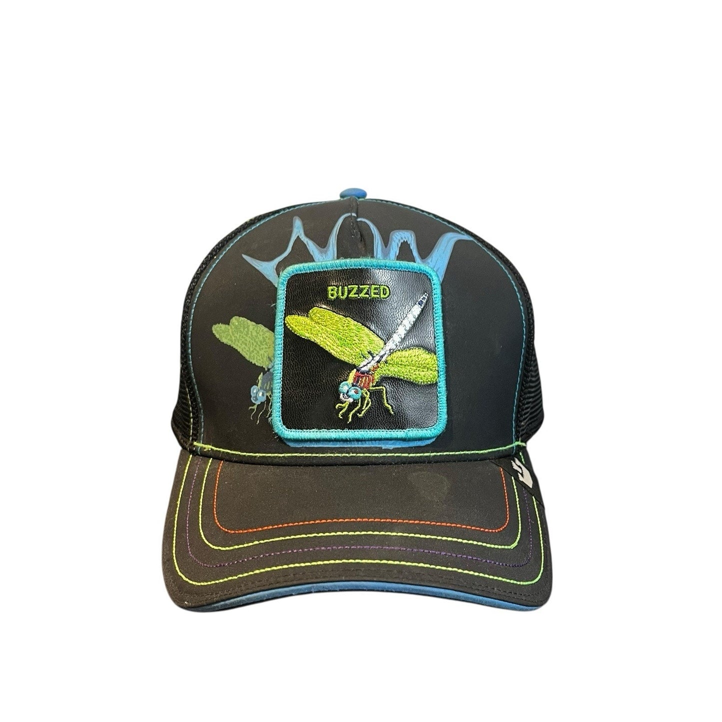 Goorin Bros The Farm Trucker hat “BUZZED” Drip Capsule, Black