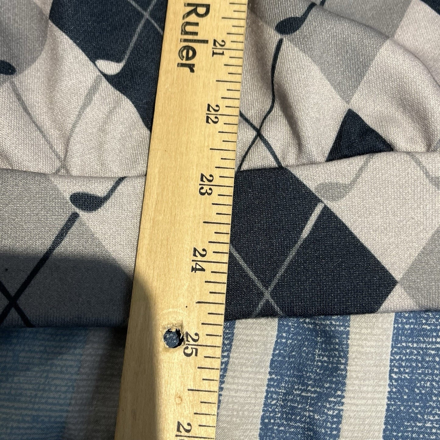 Cegolfs women's L side 1/4 zip argyle golf club all over print jacket