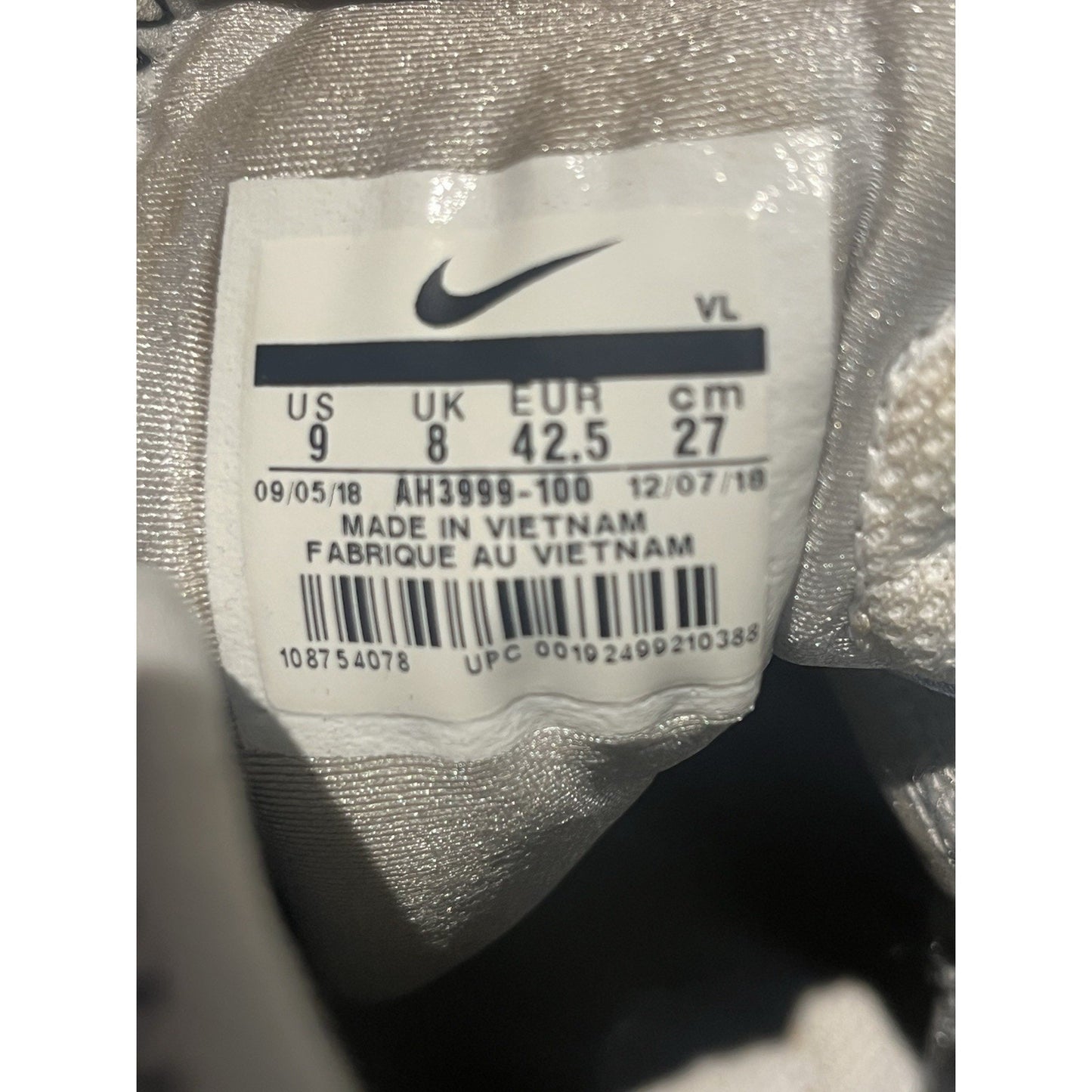 Nike Force Savage Elite 2 TD White High Football Cleats, Size 9 AH3999-100