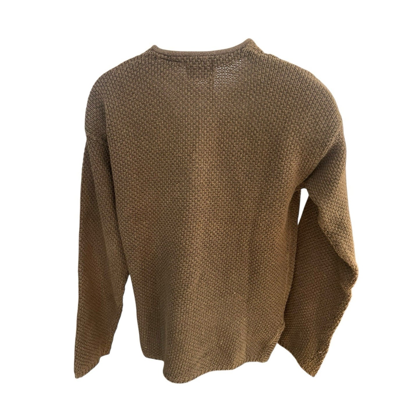 New River Men's S ramie blend waffle kniy henley sweater