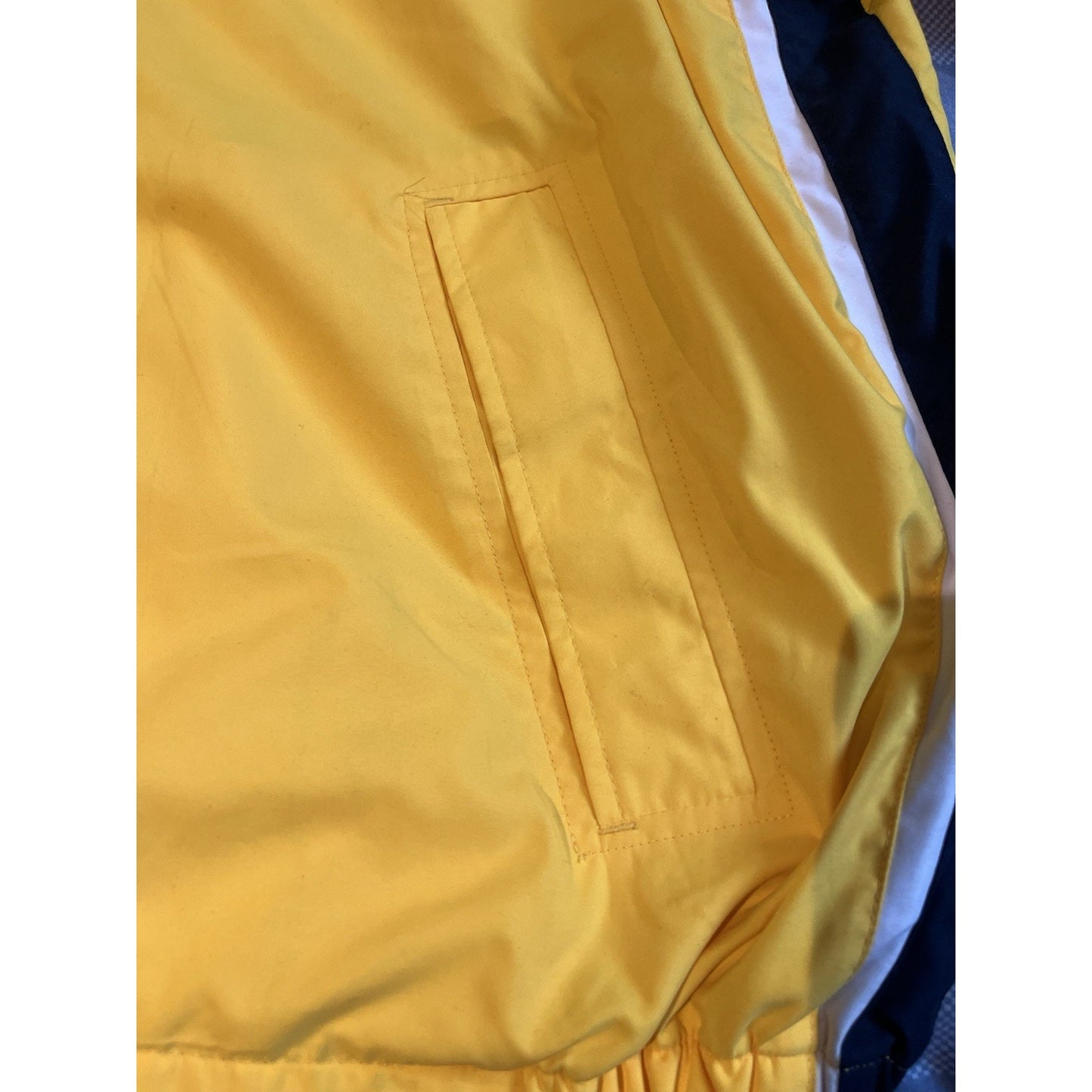 Vtg Tommy Hilfiger Men's L full zip hooded winbreaker rain jacket