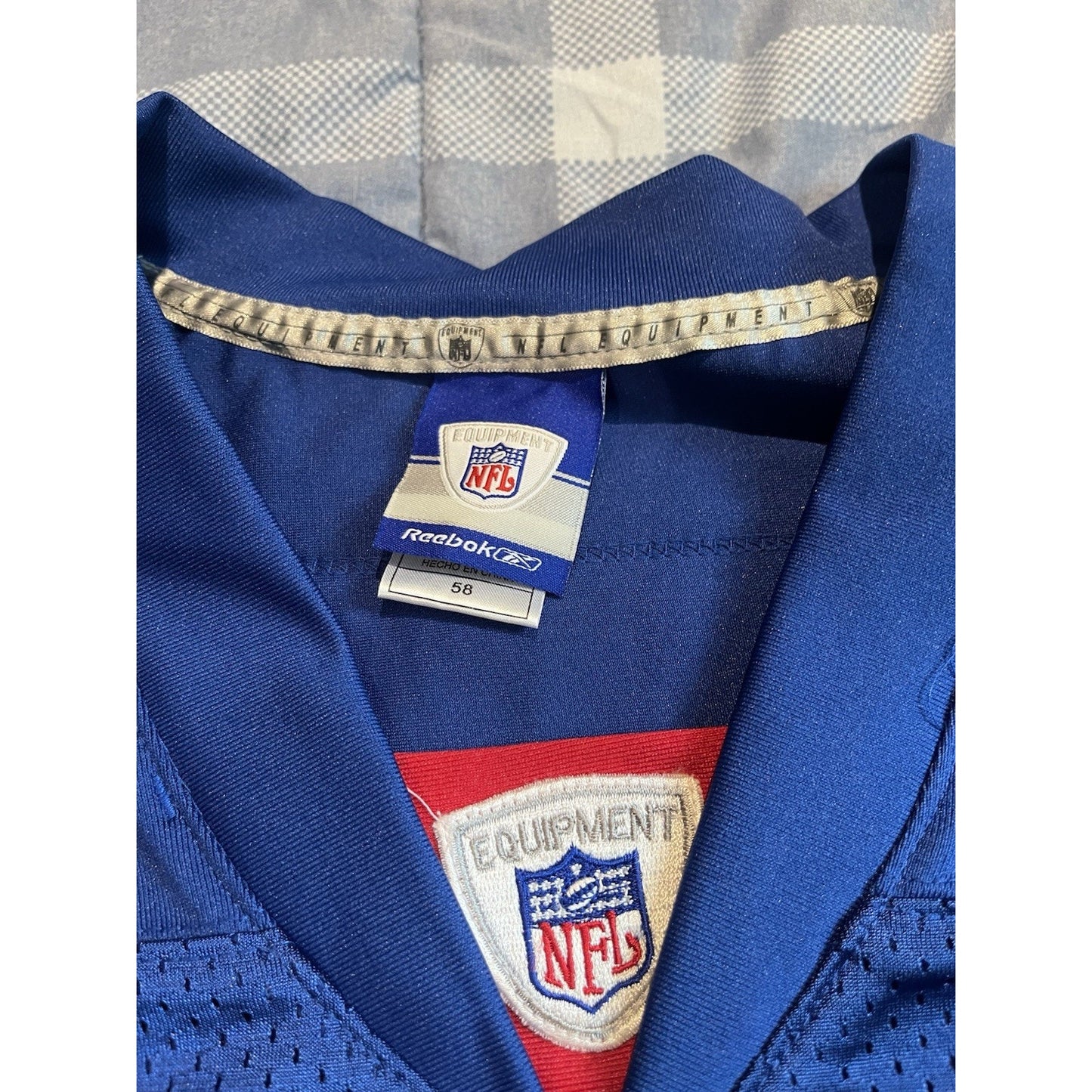 Reebok NFL Men's 3XL/58 New York Giants #10 Eli Manning football jersey