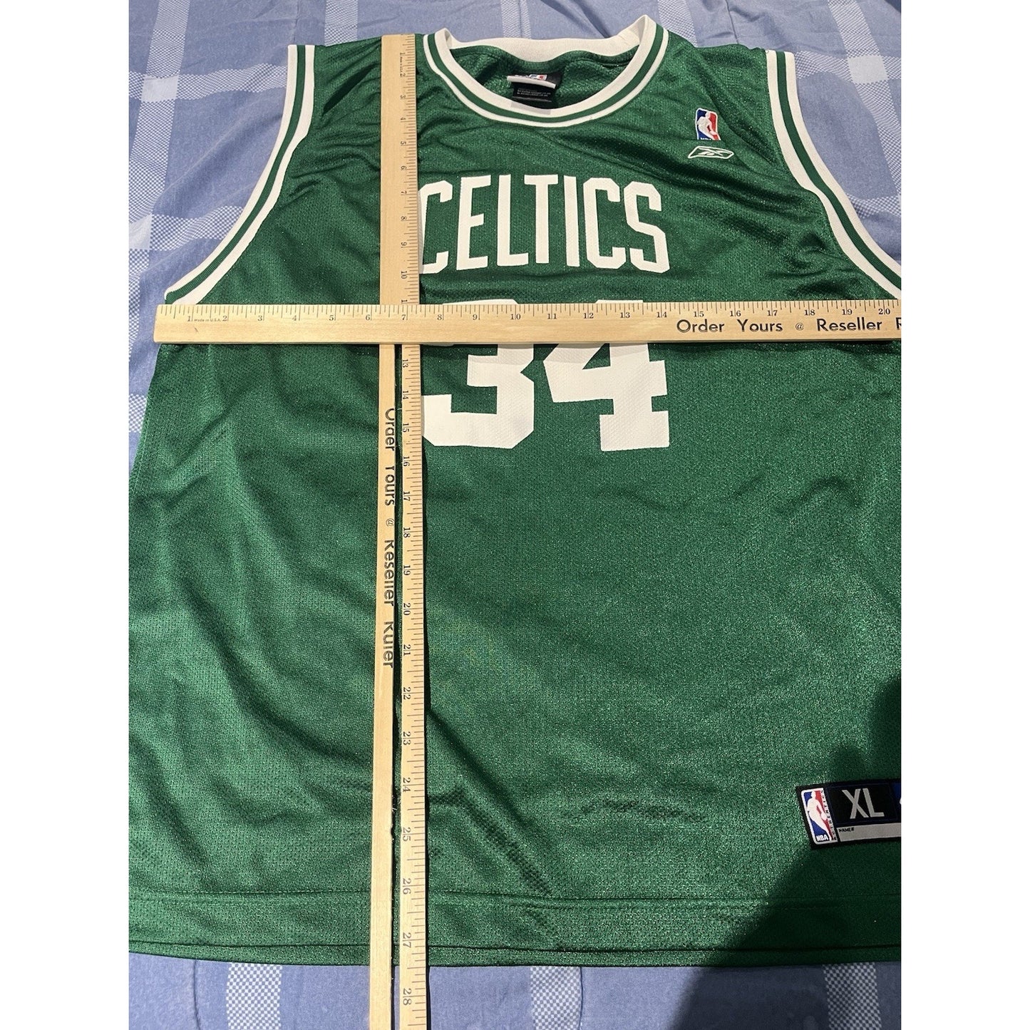 Vtg Reebok NBA Men's XL Boston Celtics #34 Paul Pierce jersey