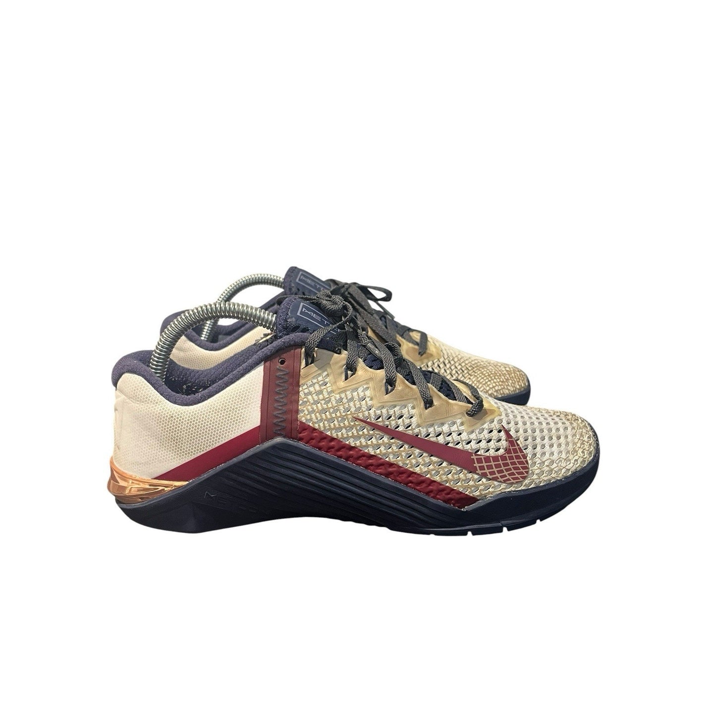 Nike Metcon 6 Amp Men's 8 Red/White Squat Weight Lifting Shoes Sneakers GYM