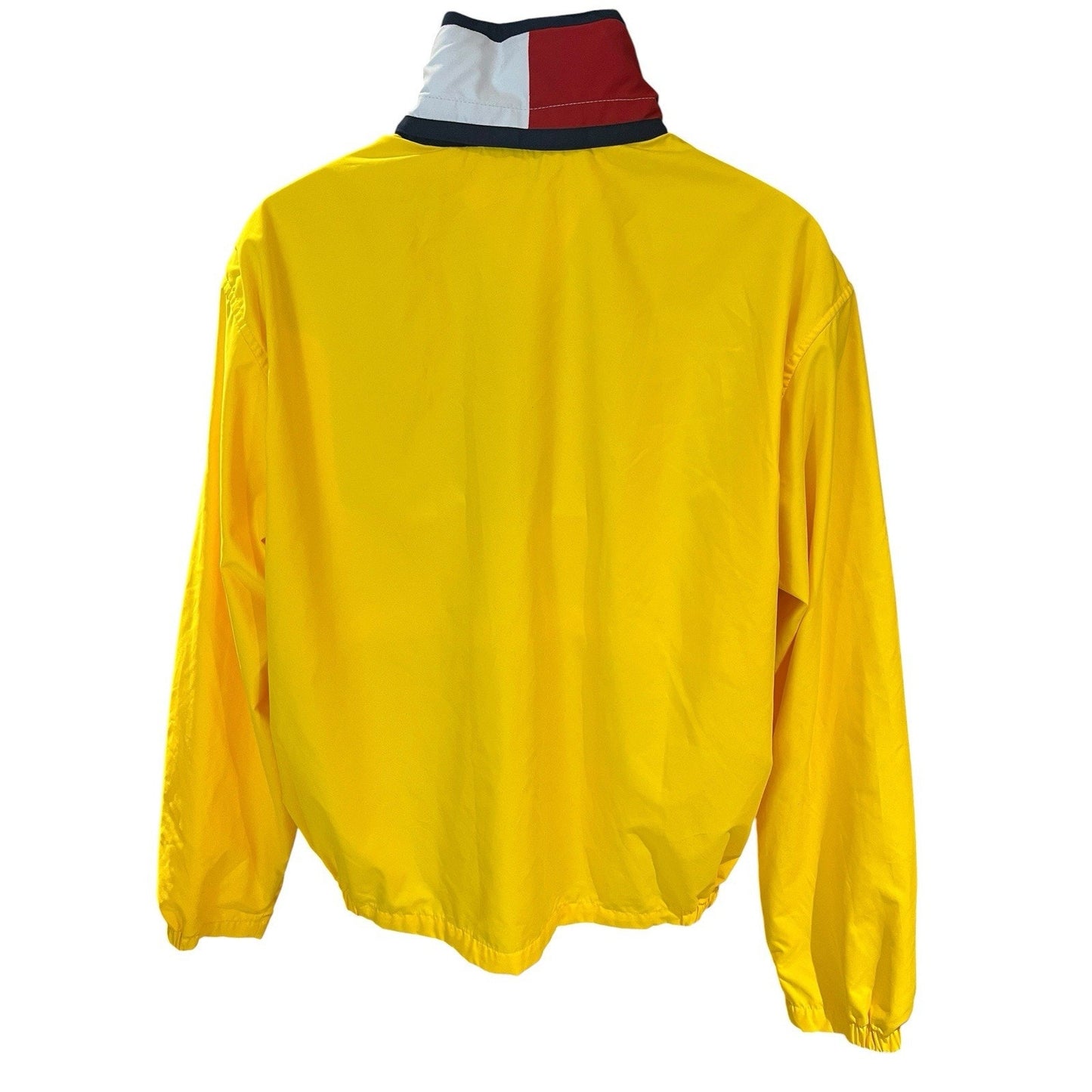 Vtg Tommy Hilfiger Men's L full zip hooded winbreaker rain jacket