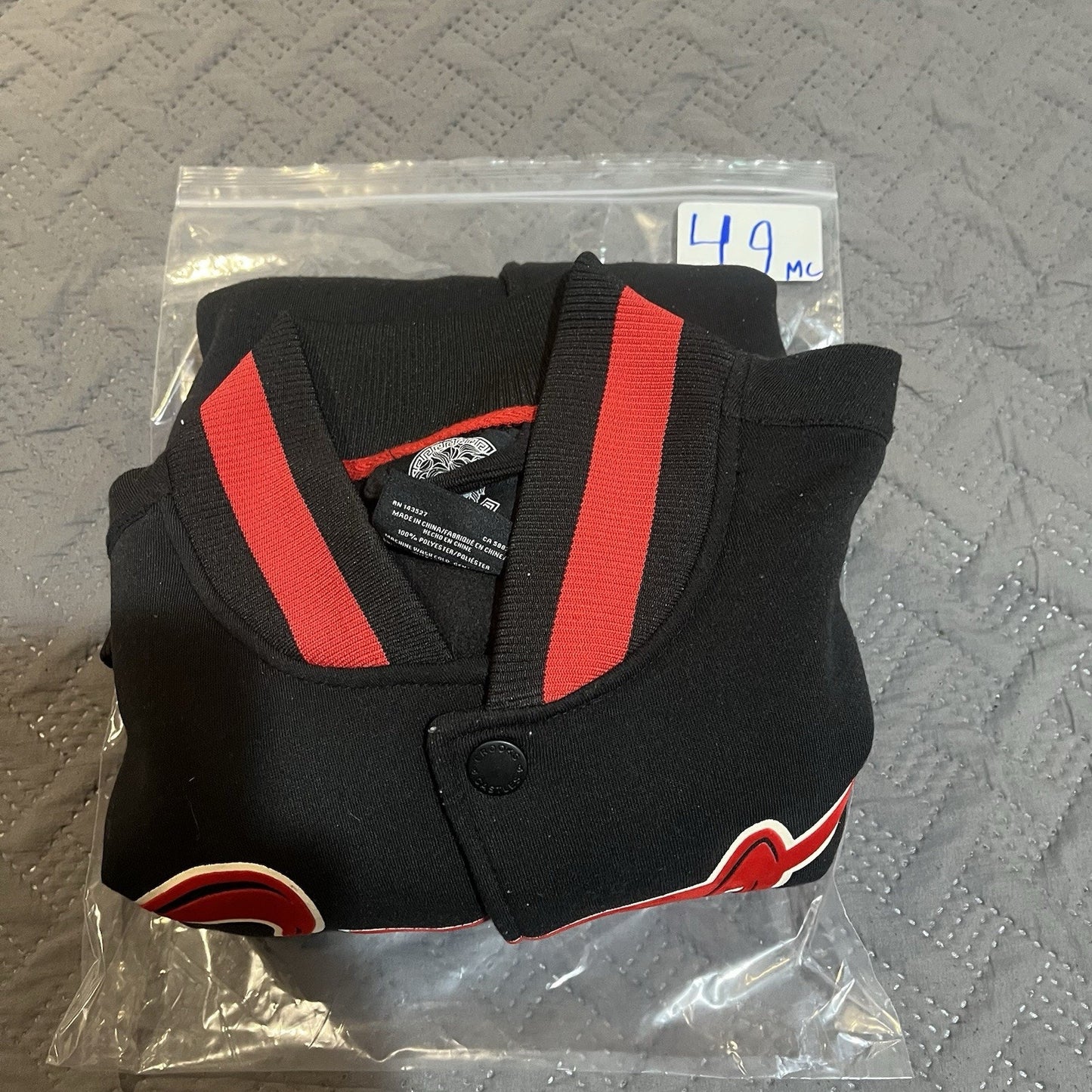 Crooks & Castles Varsity Jacket Men's L Red Black Spell Out Hip Hop Streetwear
