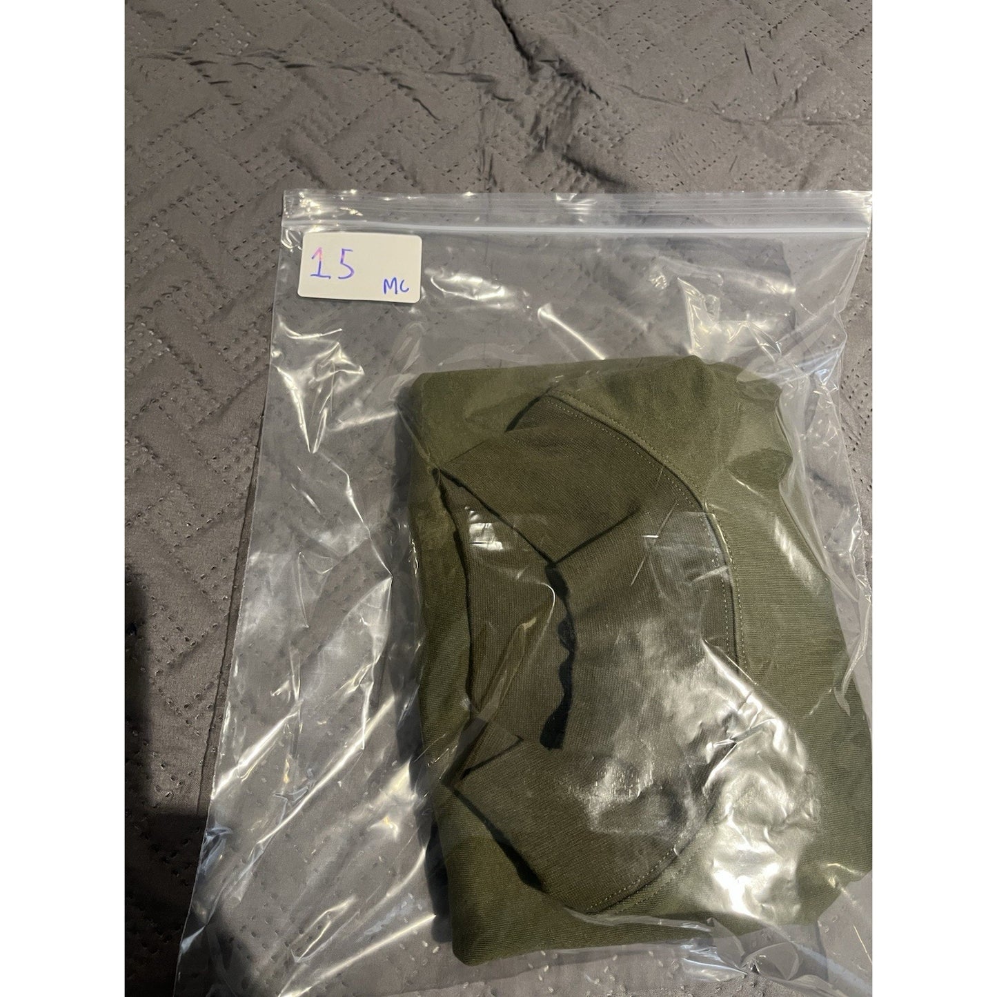 Civil Regime men's 2XL green high neck short sleeve shirt