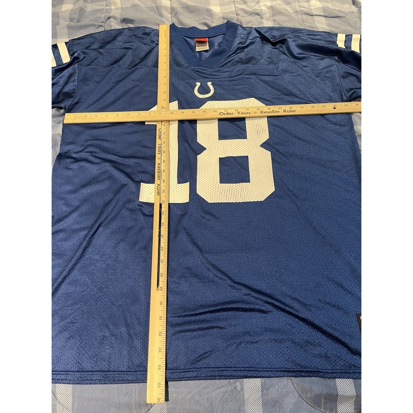 Vtg Reebok Men's 2XL Indianapolis Colts #18 Peyton Manning jersey