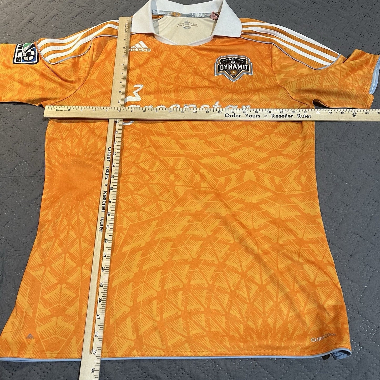 Adidas Men's L Houston Dynamo 2012 Greenstar MLS Soccer Climacool Home Jersey