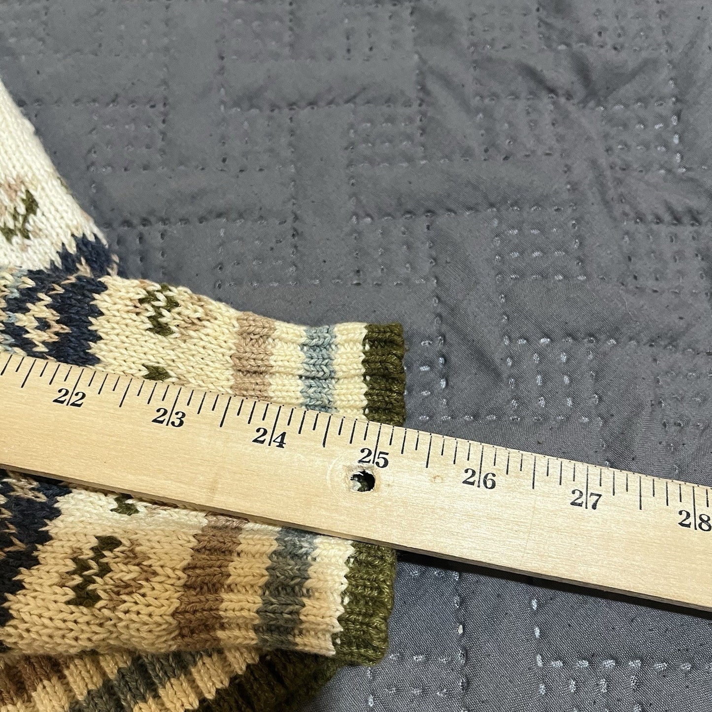 Vintage Tiara International women's M Navy Fair Isle Full Zip Cardigan sweater