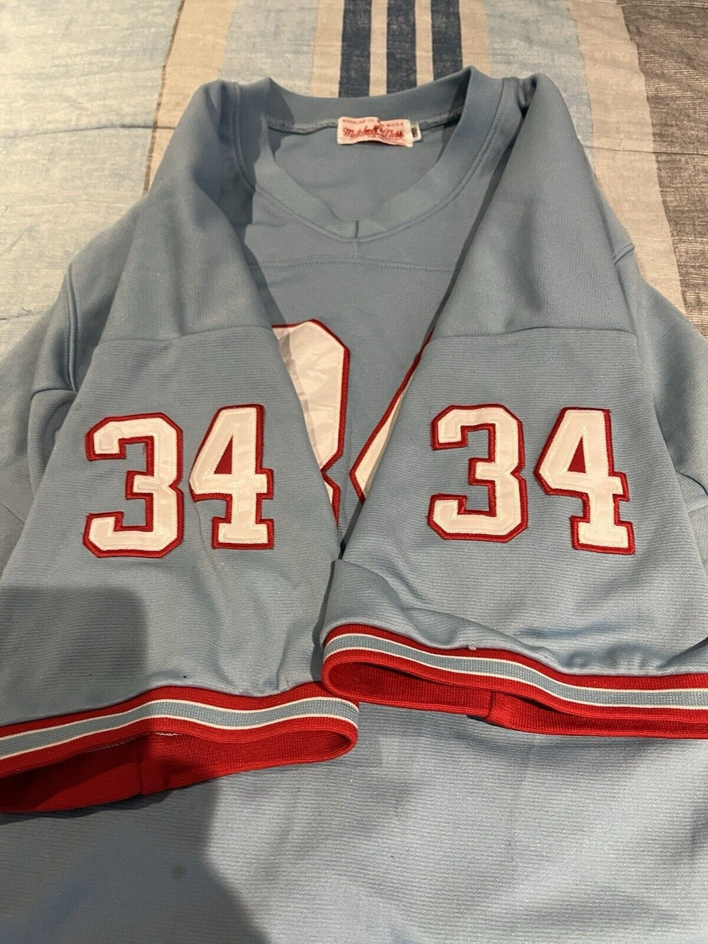 Mitchell & Ness size 52 #34 Earl Campbell Houston Oilers jersey