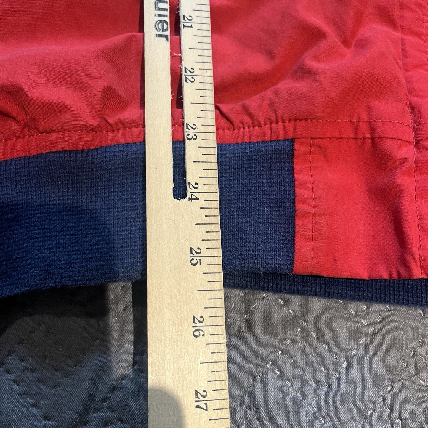 Vtg Polo Ralph Lauren Men's XL red fleece lining red full zip windbreaker jacket