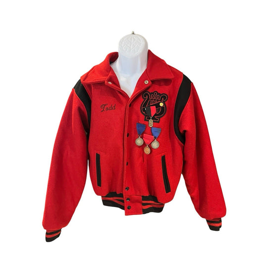Vtg Fordham Men's M Jackson County High school wool varsity jacket