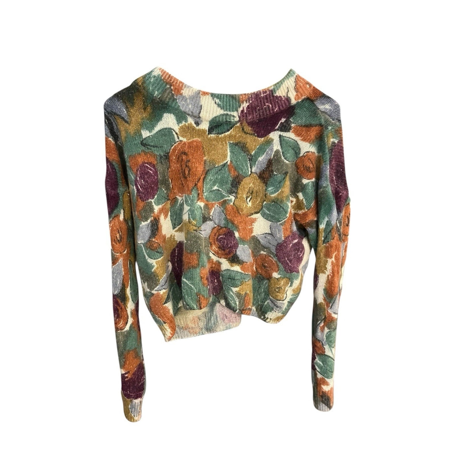 Extra Energy by de rotchild Women's S silk blend all over floral print sweater