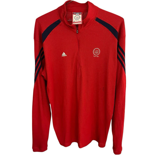 Adidas Men's 2XL 1/4 zip long sleeve sweatshirt 2004 U.S Olympic Team