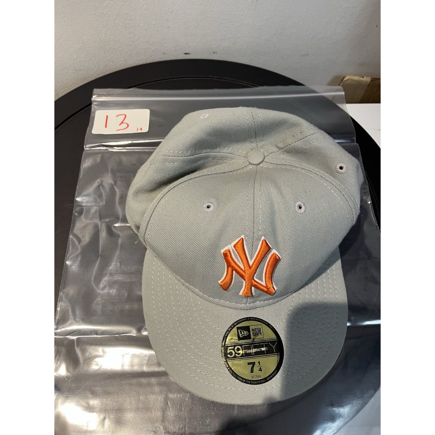 New Era 59Fifty 7 1/4 New york Yankees orange/grey wool blend fitted hat