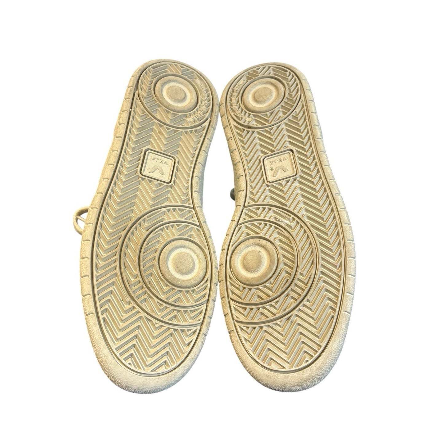 VEJA Men's 9 V-10 Sneaker leather Extra White/Natural/Sahara