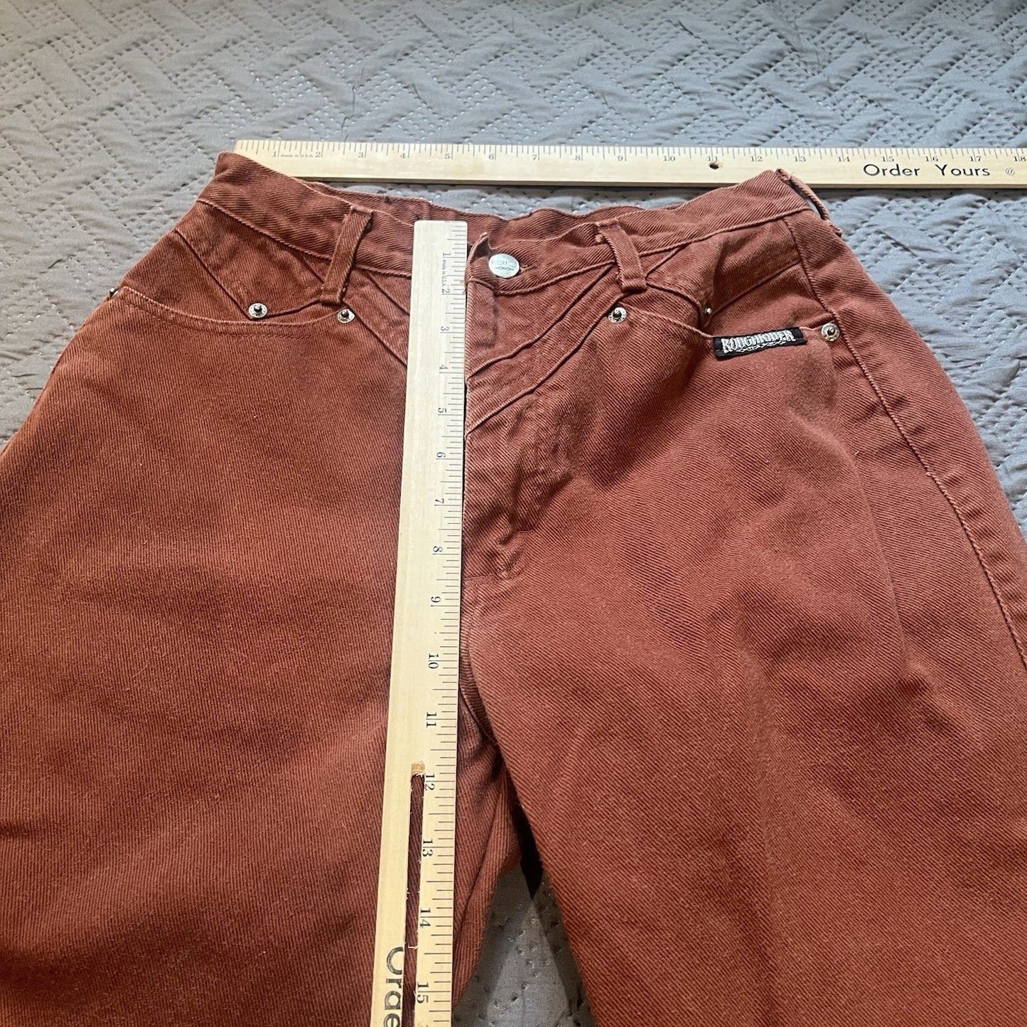 Vtg Roughrider Women's 11/12 corduroy western style USA made jeans