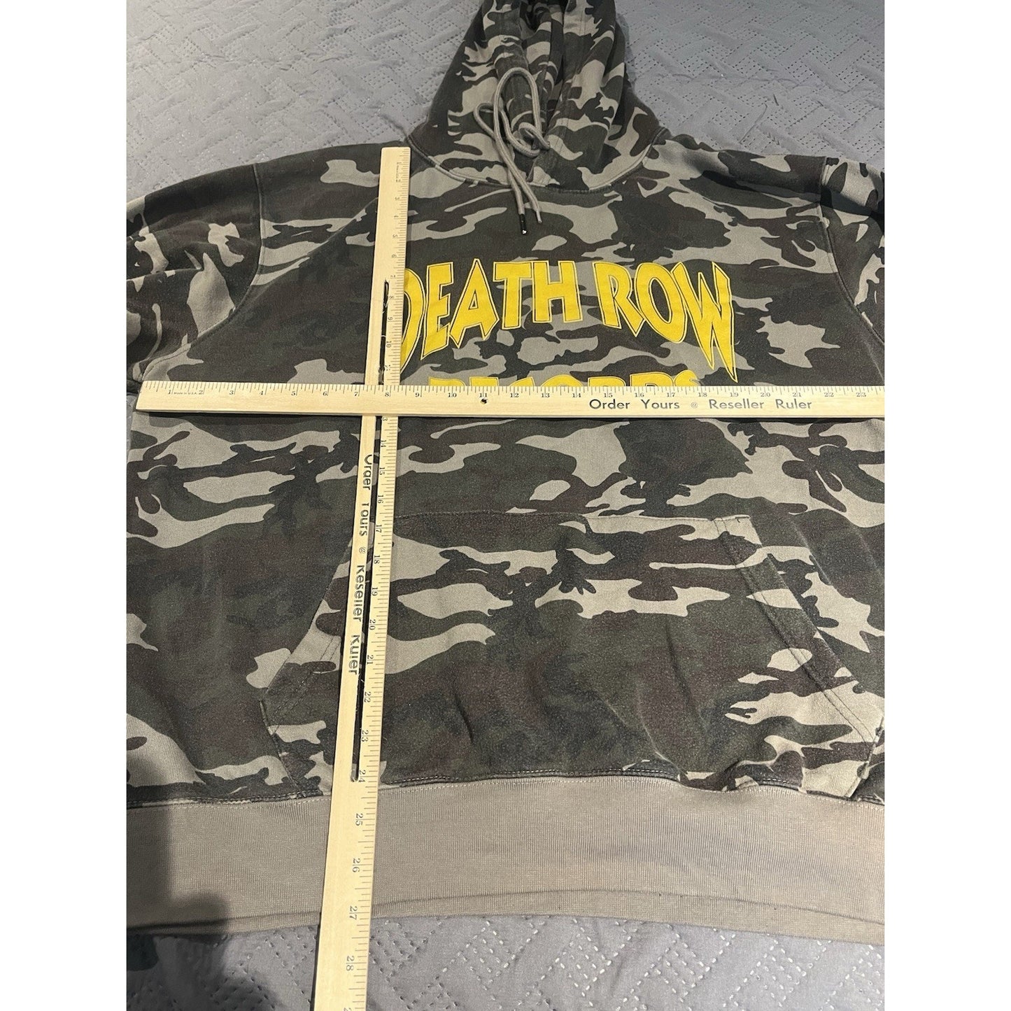 Crooks and Castles men's 3XL Death Row Records Camo hoodie