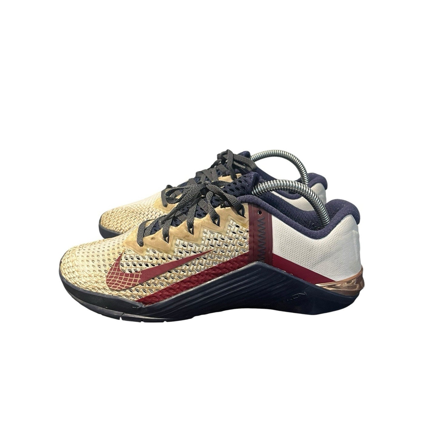 Nike Metcon 6 Amp Men's 8 Red/White Squat Weight Lifting Shoes Sneakers GYM