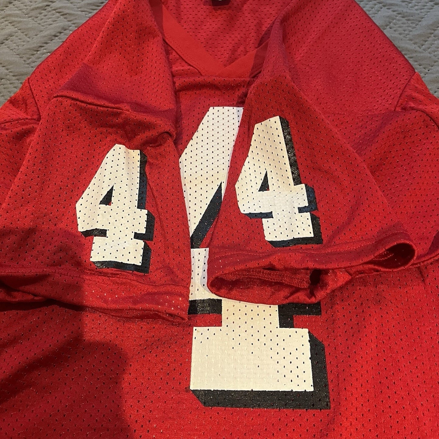Vtg Russel Athletic Men's L #4 embroidered football jersey USA made