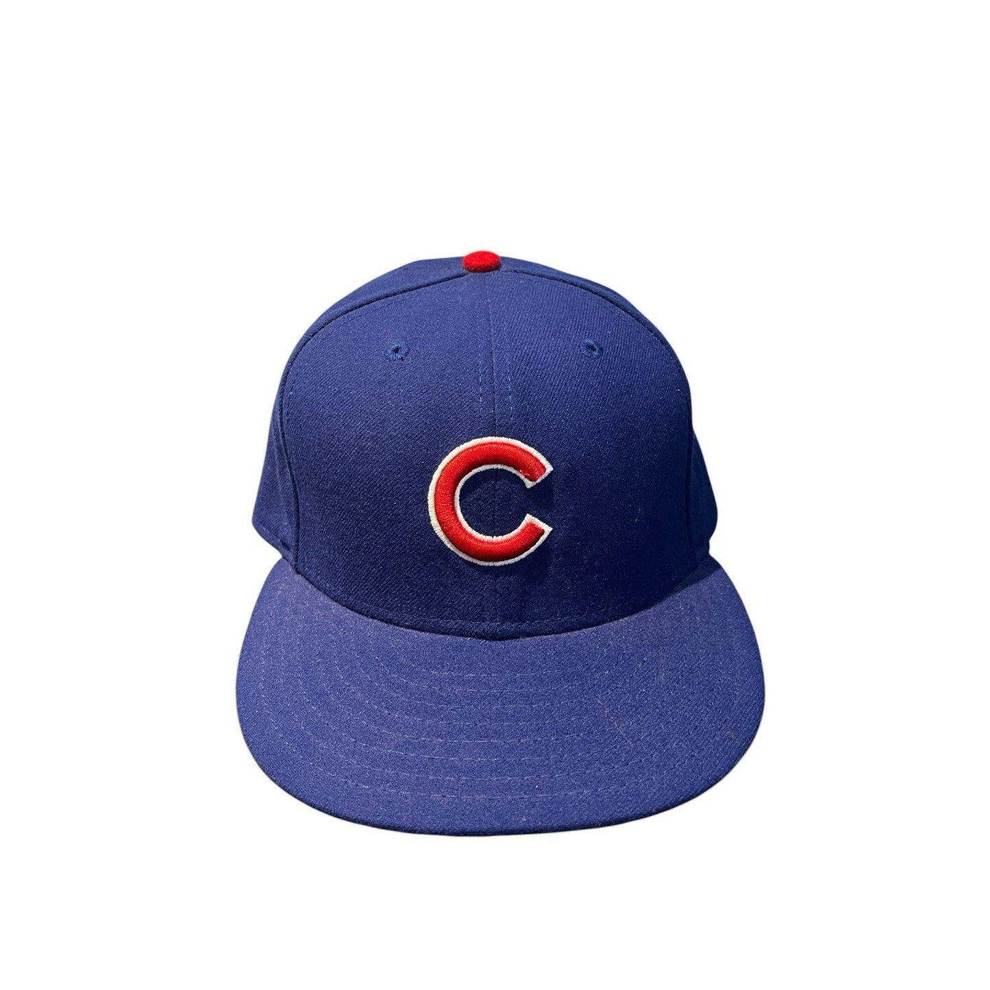 MLB-Chicago Cubs 59FIFTY On Field Fitted 7 1/2 New Era Blue/Red Hat Made In USA
