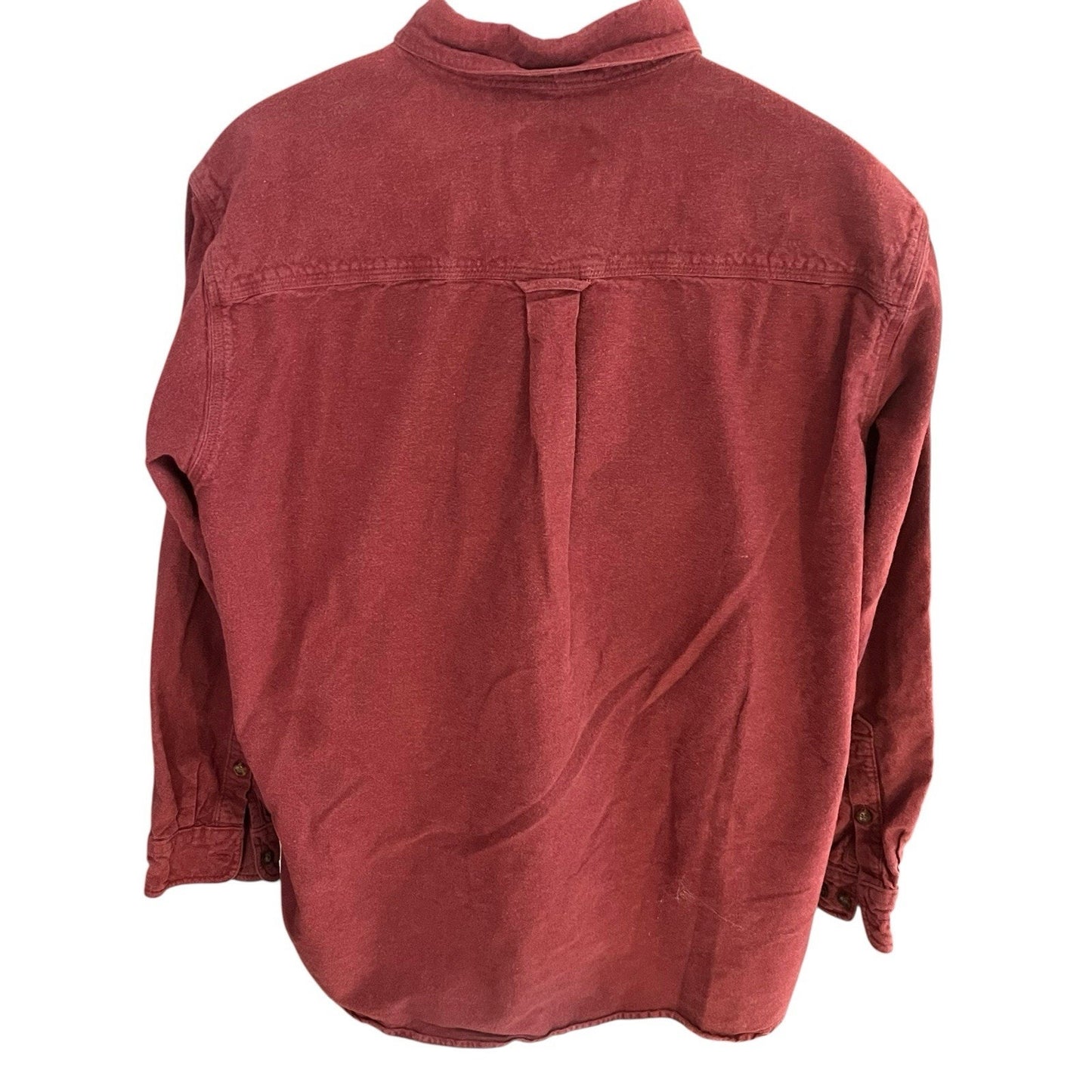 Vtg Woolrich Men's XL Chamois red rock heather button down shirt